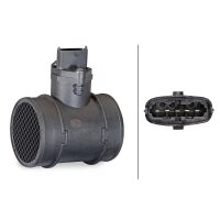 Mass air flow sensor tube socket 5-pin HELLA for e.g. OPEL Astra G notchback