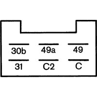 Flasher unit 24 V 3+1x21W (8x21W) W electronic 6-pin HELLA