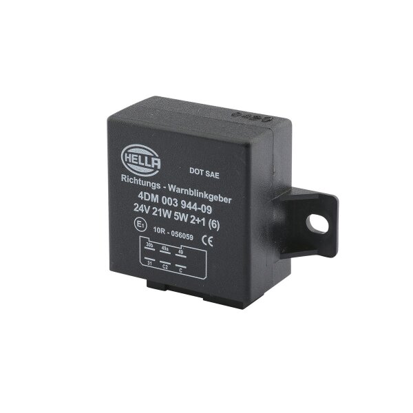 Blinkgeber 24 V 2+1x21W+5(6x21W) W elektrisch 6-polig HELLA