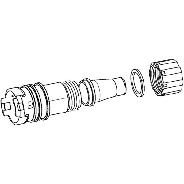 Cable Connector Set 7-pin round plug ADR/GGVS-tested HELLA for DAF and others