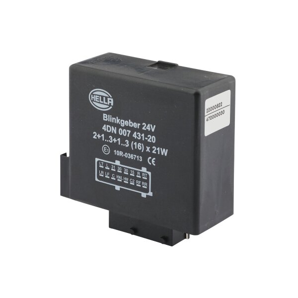 Blinkgeber 24 V 2+1+1(8)x21 W elektronisch 16-polig HELLA