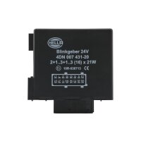 Flasher unit 24 V 2+1+1(8)x21 W electronic 16-pin HELLA