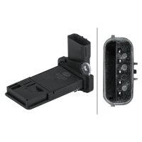 Mass air flow sensor screwed 5-pin HELLA for e.g. HONDA Accord VIII