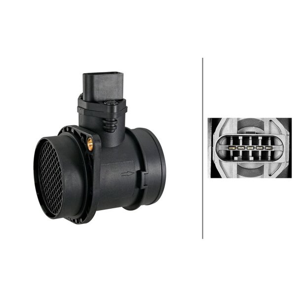 Luftmassenmesser geschraubt 5-polig HELLA für u.a. AUDI A3