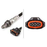 Lambdasonde Regelsonde 4-polig 570 mm Kabel HELLA für u.a. CHEVROLET Aveo
