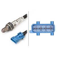 Lambdasonde beheizt 4-polig 570 mm Kabel HELLA für u.a. CITROËN Berlingo