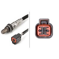 Lambdasonde beheizt 4-polig 420 mm Kabel HELLA für u.a. HYUNDAI Accent II