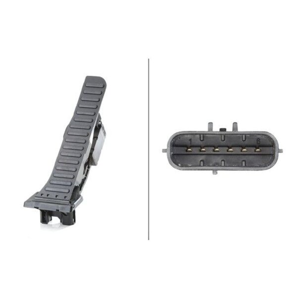 Sensor Fahrpedalstellung Schaltgetriebe 6-polig HELLA für u.a. VW CADDY