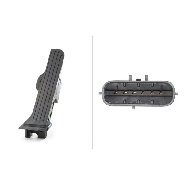 Sensor Fahrpedalstellung Automatikgetriebe 6-polig HELLA für u.a. AUDI Q3