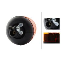 Rotating beacon 12 V 55 W yellow (amber) H1 halogen HELLA Rotaflex