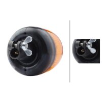 Rotating beacon 12 V 55 W yellow (amber) H1 halogen HELLA Rota Compact
