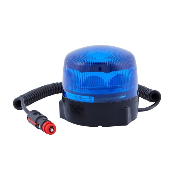 Rotating Beacon 24 V 10 W blue LED HELLA universal for various vehicles