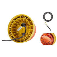 Flashing beacon 24 V LED yellow (amber) HELLA K-LED 2.0