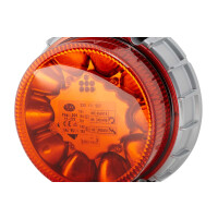 Flashing beacon 24 V LED yellow (amber) HELLA K-LED 2.0