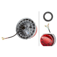 Flashing beacon 24 V LED red HELLA K-LED 2.0