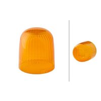 Rotating beacon lens yellow (amber) HELLA