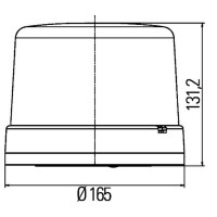 Flashing beacon 24 V LED amber HELLA KL 7000 LED