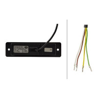 Flashing beacon 12 V LED blue HELLA