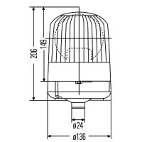 Rundumkennlicht Halogen HELLA für MACK HAKO DELVANO