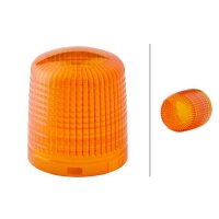Rotating beacon lens yellow (amber) HELLA