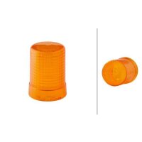 Rotating beacon lens yellow (amber) HELLA