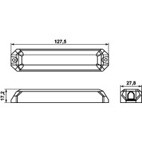 Flashing beacon 24 V LED white HELLA