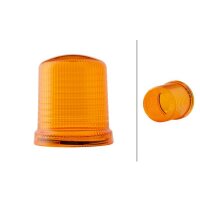Rotating beacon lens yellow (amber) HELLA