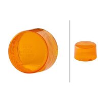 Rotating beacon lens yellow (amber) HELLA