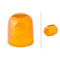 Rotating beacon lens yellow (amber) HELLA