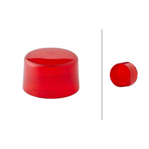 Rotating beacon lens red HELLA