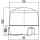 Flashing beacon 24 V LED yellow (amber) HELLA Rota LED
