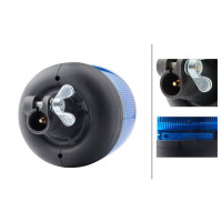 Blitz-Kennleuchte 24 V LED blau HELLA Rota LED