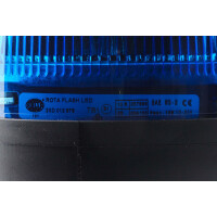 Blitz-Kennleuchte 24 V LED blau HELLA Rota LED