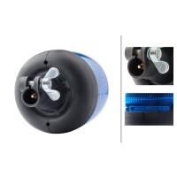 Blitz-Kennleuchte 24 V LED blau HELLA Rota LED