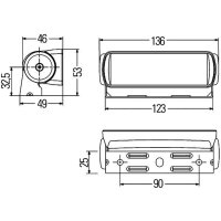 Worklight 12 V 3 W LED 5,000 K 200 lm HELLA Lighting...