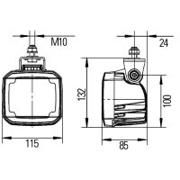 HELLA surface-mounted LED worklights for close-range...