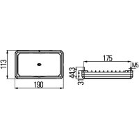 Worklight 12 V 30 W LED 6,500 K 1,100 lm HELLA suitable for CLAAS