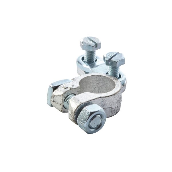 Batteriepolklemme rechts Ø 17,5 mm Messing Gussteil HELLA für u.a. FENDT