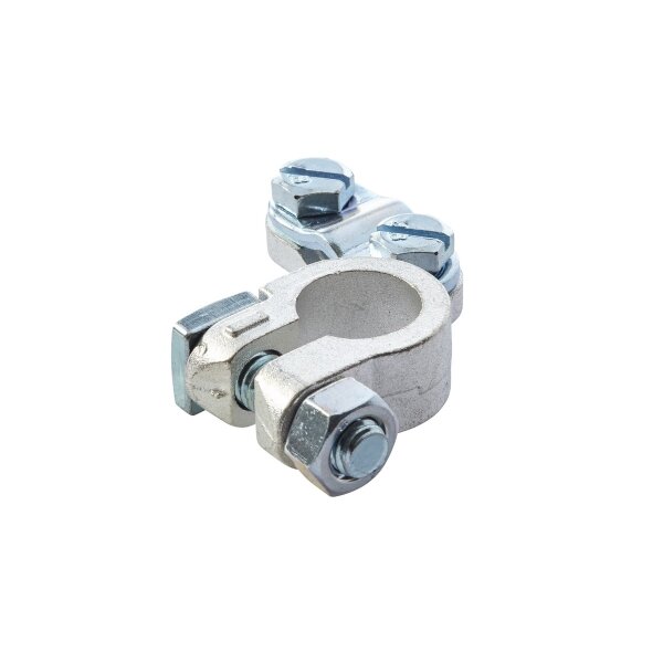 Batteriepolklemme rechts Ø 15,9 mm Messing Gussteil HELLA für u.a. JOHN DEERE