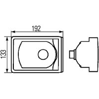 Rückleuchte rechts mit Schlusslicht 24 V Glühlampen-Technologie P21/5W HELLA