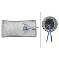 Rear fog light left 12 V P21W halogen HELLA