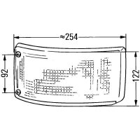 Indicator light, rear right 24 V P21W halogen HELLA