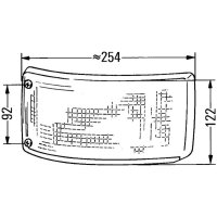 Indicator light, rear right 24 V P21W halogen HELLA