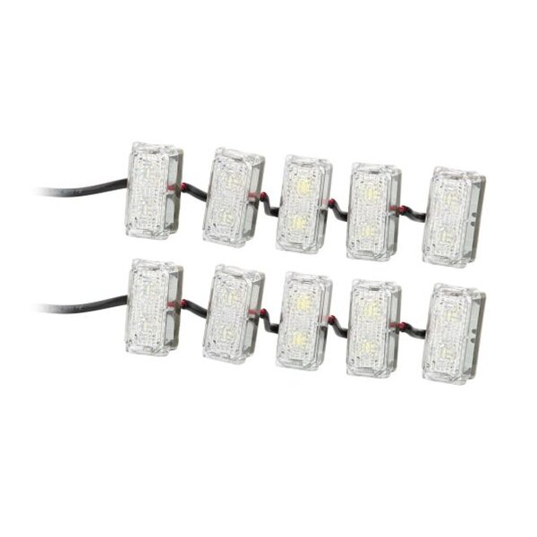 Daytime Running Light Set front 12 V 4 W LED crystal clear HELLA for PAGANI