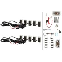 Tagfahrleuchten-Set Fahrzeugfront 24 V 4 W LED glasklar...