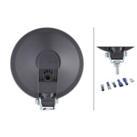 High beam headlamp left 12 V H1 halogen HELLA