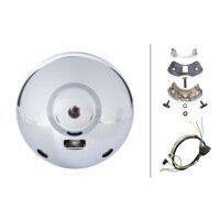 High beam headlamp left 12 V H1 halogen HELLA