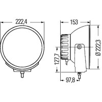 High beam headlight right 12 V D1S (gas discharge lamp)...