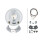 High beam right 12 V H1 halogen HELLA