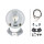 High beam right 12 V H1 halogen HELLA